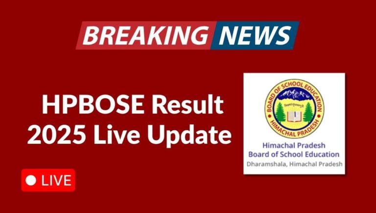 HPBOSE Result 2025 Live Update