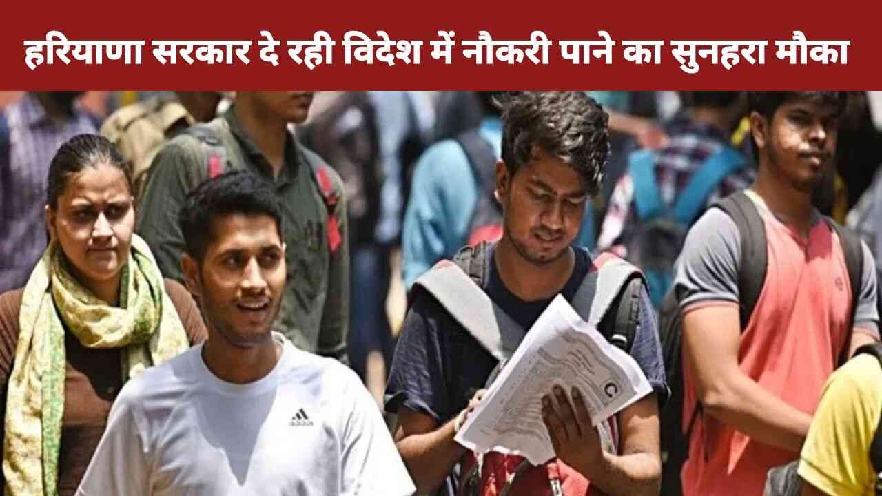 हरियाणा सरकार दे रही विदेश में नौकरी पाने का सुनहरा मौका,